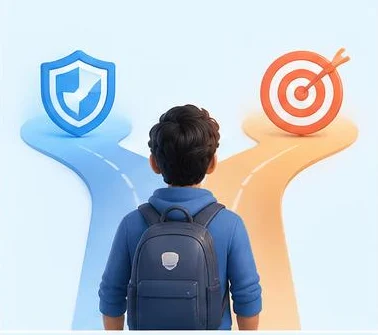 A student choosing between defensive and offensive security paths