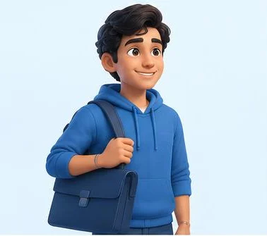 An aspiring intern carrying a briefcase